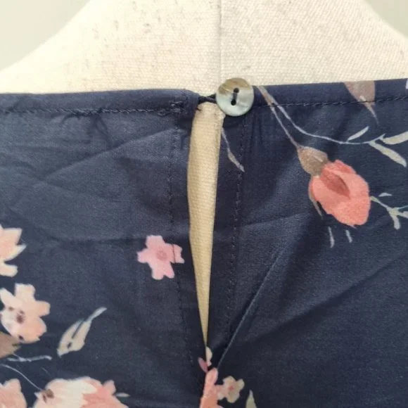 Lorraine Multicolour Floral Frill Hem A-Line Dress Size 16 - Picture 6 of 8